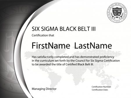 Six Sigma Black Belt Certification III