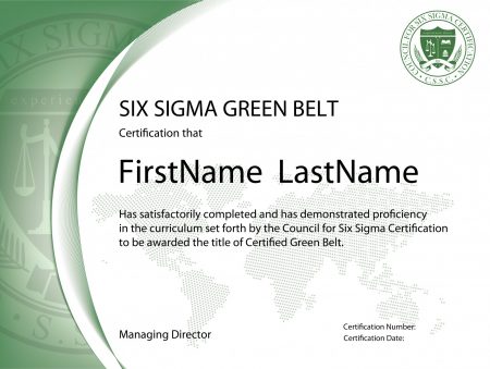 Six Sigma Green Belt Certification