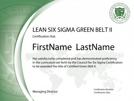 Lean Six Sigma Green Belt Certification II