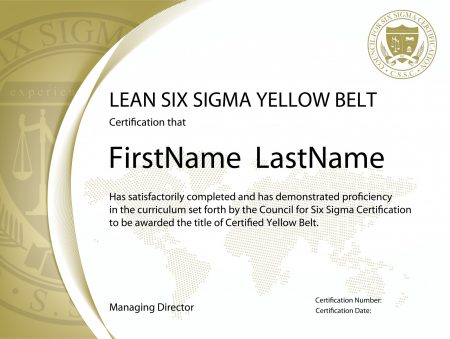 Lean Six Sigma Yellow Belt Certification