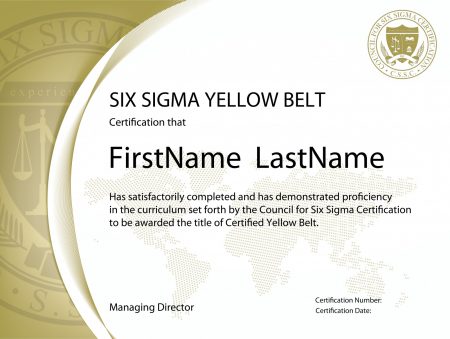 Six Sigma Yellow Belt Certification